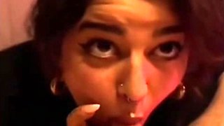 Bitch Blowing And Jerks Between Her Melons Vintage Porn