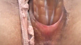 Young Brazilian Girl Masturbates Her Tight Pussy Close-up