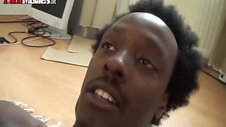 Black Guy Celebrates Inside A White Girl