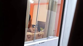 Secretary Brunette Latina Fucks Boss - Spy Cam Cheating Wife Moaning Hard