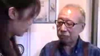 Japanese old man Shigeo Tokuda fucks his stepdaughter Haruko Okoshi