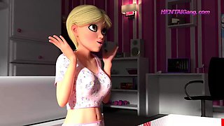 Deep ANAL Love Between Huge Cock FUTA Mom - Petite Daughter