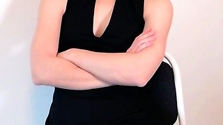 Blonde amateur gives webcam show with toys