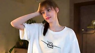 Tattooed Webcam Teen Rides Massive Toy