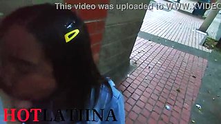 Colombian Prostitute Swallows My Load in Public - MEDELLIN COLOMBIA