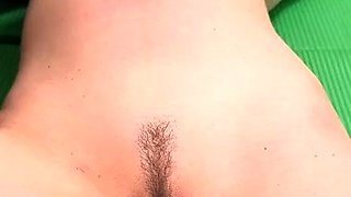 POV blowjob footjob handjob with Karla Kush eating cum
