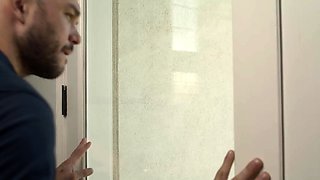 Ebony Trans babe Cloudy Vi butt fucked by big cock