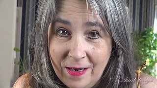 Auntjudys - Busty Mature Hairy Amateur Grace Wants to Masturbate with You (pov)