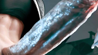 Femshep & Futa Edi - Robot Titfuck, Squirt & Creampie 3D