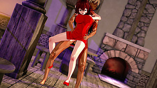 Friday Night Funkin' Girlfriend - 3D Hentai Animation
