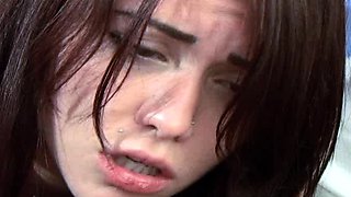 Fetish brunette fisted deep in her ass