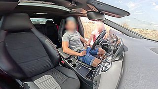 A Stranger Girl Catches Me Jerking Off In The Car And Helps Me Finish Cumming By Giving Me A Blowjob 10 Min