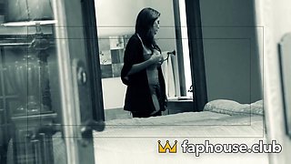 Hairy Milf Gets a Pipe Bomb in Her Pussy While Lying on the Bed