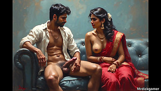 Naught neighbour aunty teaches teen collage boy how to fuck her and how to have a great sex