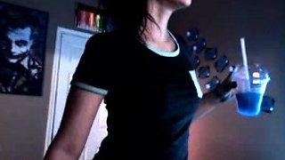 Ass licking for brunette in sexy lingerie