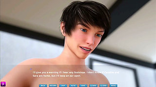 Big Boobs and Big Ass Beauty Gives Her Crush a Blowjob and Gets Face Fucked - Gameplay Part 3