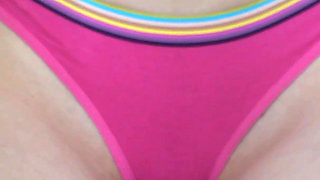 Peeing and Masturbating in My Thong