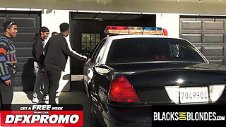 ELIZA IBARRA Sucks NINE Cocks In Police Uniform - BlacksOnBlondes