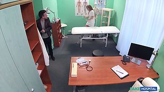 Faux hosptial - nurse alexis fucked in her milky nurse uniform