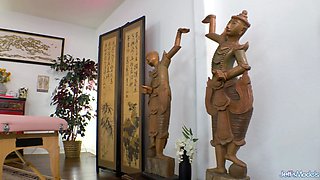 Trainee Masseur Does His Best to Satisfy Big Plumper Crystal Blue