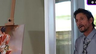 Stepmom gives her stepson a yam-sized cumshot