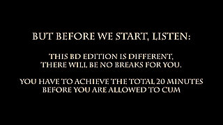 Jerk off Challenge - 20 Minutes No Break Black Dominatrix Edition - Try Not to Cum Till I Tell You