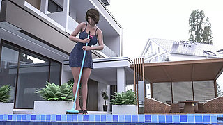 John Denvers Full Family Seduction - Mature MILF Cheats with Young Student in 3D HD