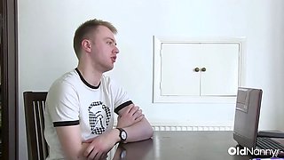 Two Cocks Fill Horny Interviewer From Both Sides