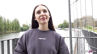 GERMAN SCOUT - Long labia Teenage Emma Evans Pickup and talk to Hard Casting Hump - German