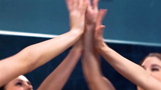 Girlsway - caught hardcore, kinky milf chats with bff while disciplining daughter-in-law Kimmy Kimm