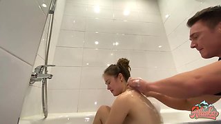 Stepdad With Stepdaughter Alone In The Bathroom