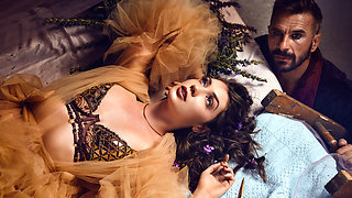 Two stiff cocks attempted to be tamed by a single horny brunette