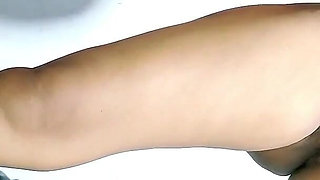 Standing Fuck One Leg up Feeding Sperm in Her Pussy