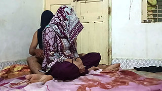 Drinking yellow milk to the neighbor