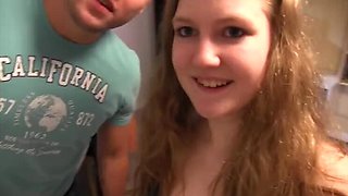 Julia First POV Teen Handjob Amateur Cumshot Missionary Homemade German Teenager 18yo Nude HD