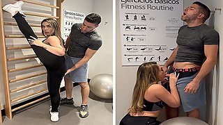 Lucky Gym Personal Trainer Gets to Fuck Mimi Boliviana Hard