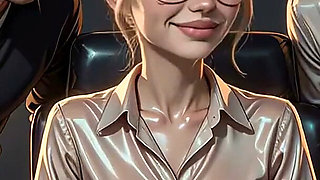 Two Guys Bring Coffee and End up Sharing the Secretary [ai Generated]