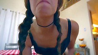 Redhead Sitter Rides Like A Crazy One