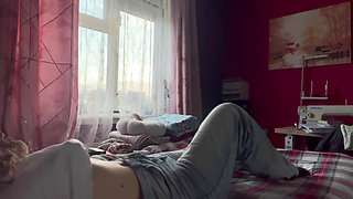 Naughty Girl Gets Bored and Starts Masturbating