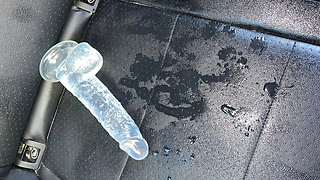 Sourpatchsummer Makes a Huge Mess in Car Back Seat - Extreme Squirting & Loud Orgasm