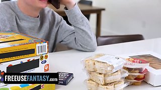 Anya invited her bestie amirah over for a board games & freeuse porn party with her bro