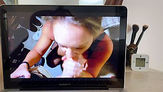 Amateur Busty Brunette Babe Blowjobs POV