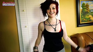 Alternative Hottie Marci Gets Her Clit Vibed To Orgasm!