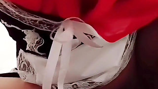 Tsgirl Hijab Maid Anal Masturbation and Squirt