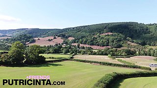 Putri Cinta Taunting The Camera Boy Stretching Her Gams Broad Open