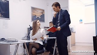 Busty Office Slut Stella Cox Gets Nailed by Her Boss