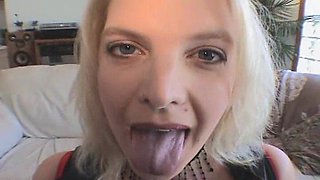 Blonde Swallows Sperm Wifey Cock Loads Jizz Gulping BBW Whore!