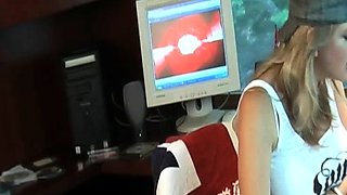 Nasty brunette pornstar with big boobs