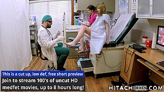 Shy Made To Masturbate In Front Of Nurse During Mandatory New Student Physical! Full Movie With Doctor Tampa, Aria Nicole And Daisy Bean