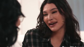 Cami cant help but gaze at her cool assets